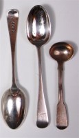 Lot 112 - A set of nine Victorian silver teaspoons, in...