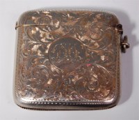 Lot 118 - An Edwardian silver vesta case, with all-over...