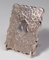Lot 119 - A late Victorian silver calling card case, of...
