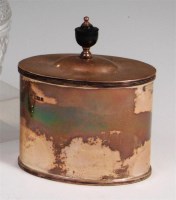 Lot 137 - An Edwardian silver tea canister, of...