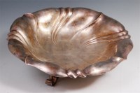 Lot 146 - A German 800 silver footed fruit bowl, of good...