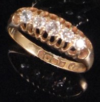 Lot 182 - An 18ct gold diamond set ladies dress ring,...