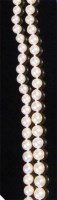 Lot 195 - A cultured knotted and graduated pearl single...