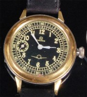 Lot 214 - An Omega gents wristwatch, possibly WWII...