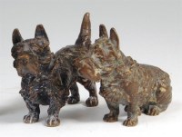 Lot 264 - Two circa 1900 Austrian cold painted bronze...
