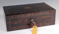 Lot 283 - A circa 1830 coromandel fitted writing box,...