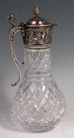 Lot 141 - A Victorian style silver topped and cut glass...
