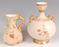 Lot 1147 - A Royal Worcester blushware vase, the...