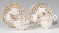 Lot 1149 - A Grainger's Worcester porcelain teacup and...