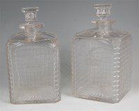 Lot 1156 - A pair of early 19th century cut glass...