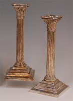 Lot 1171 - A pair of Gorham sterling silver Corinthian...