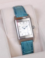 Lot 1249 - A ladies Jaeger le Coultre Reverso Ultra thin...