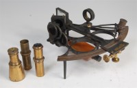 Lot 1344 - A late Victorian mahogany cased sextant by...