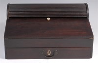 Lot 1356 - A 19th century mahogany campaign writing slope,...