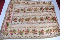 Lot 1366 - Ottoman Embroidered Bedcover, silks on a silk...