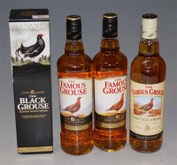 Lot 881 - The Famous Grouse blended scotch whisky, three...