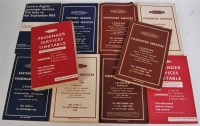 Lot 80 - 10 various passenger services timetables, to...