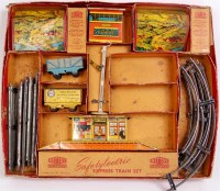 Lot 409 - Mettoy Safetylectric Express Train Set missing...