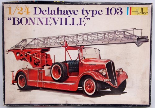 Lot 1545 - Airfix and Heller Fire Engine Plastic Kit...