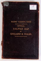Lot 18 - Railway clearing house official Railway Map of...
