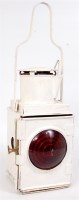 Lot 59 - A BR white train tail lamp front red lens...