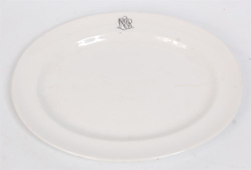 Lot 75 - A Mintons China, LNER meat platter in white...