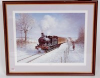 Lot 96 - "Winter Steam" by Don Breckon, large coloured...