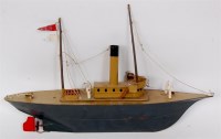 Lot 159 - Unknown make, tinplate model of a Steam Motor...