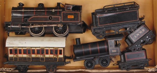 Lot 308 - A small tray of Bing items including black...