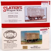 Lot 329 - Unmade Parkside Dundas 0 gauge wagon kit PS08...