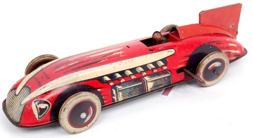 tinplate racing car