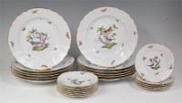 Lot 630 - A set of twelve Herend of Hungary porcelain...