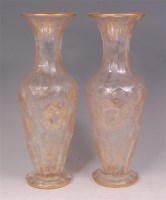 Lot 633 - A pair of late 19th century Bohemian glass...