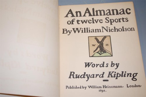 Lot 426 - KIPLING Rudyard, An Almanac of Twelve Sports,...