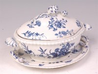 Lot 598 - A first period Worcester porcelain vegetable...