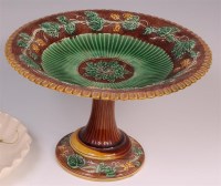 Lot 612 - A George Jones & Sons majolica pedestal high...