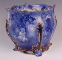 Lot 623 - A Doulton Burslem jardiniere, of baluster...