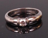 Lot 679 - A Tiffany & Co ladies platinum and diamond...