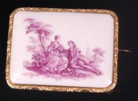 Lot 702 - A 19th century continental porcelain and...