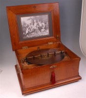 Lot 741 - A late 19th century walnut cased table-top...