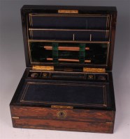 Lot 742 - An early Victorian coromandel fitted...