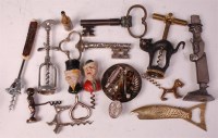 Lot 760 - Assorted corkscrews, to include novelty...