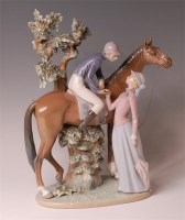 Lot 632 - A substantial Lladro porcelain figure group,...