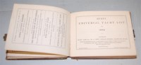 Lot 488 - HUNT's Universal yacht List for 1854, London,...