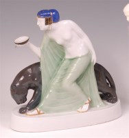 Lot 111 - A 1930s Fraureuth porcelain figure group by...