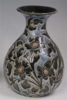 Lot 11 - A Doulton Lambeth stoneware vase decorated by...