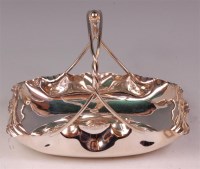 Lot 192 - An Art Nouveau WMF silver plated cake basket,...