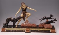 Lot 235 - Uriano (French C20th) - An Art Deco patinated...