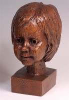 Lot 243 - Lynn Kaddy - A 1970s bronze female portrait...