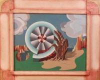 Lot 257 - Raymond Wood - Kaleidoscope, oil on canvas,...